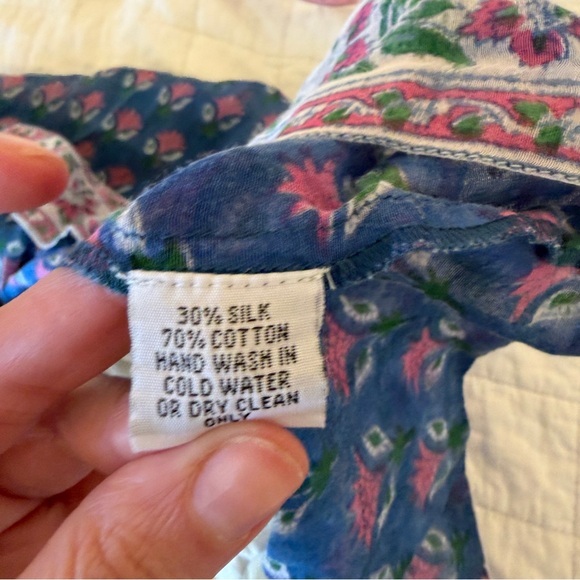 SZ Blockprint Jodhpur Dress Silk Cotton - Picture 7 of 8